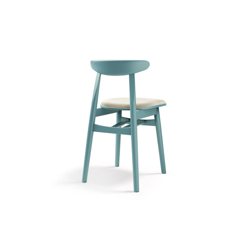 Set van 2 stoelen Bony flueel lichtbeige - 47x42x80cm