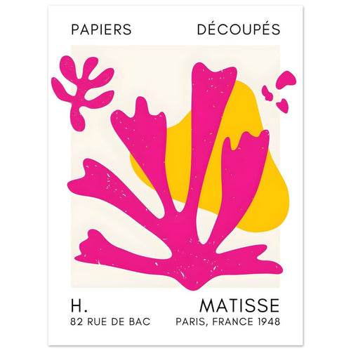 Artfulprints  Matisse – Abstract bloom pink   poster 30x40 cm - vtwonen shop