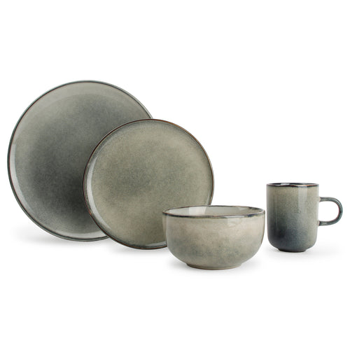 Salt & Pepper - Servies 16-delig groen/blauw Meridian - vtwonen shop
