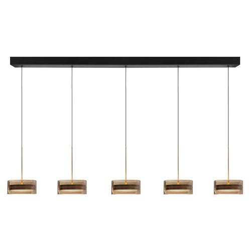 Highlight hanglamp Enzo - 5 lichts - 150  x 160   cm - zwart