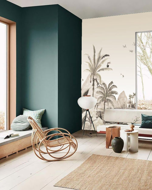 Catchii Behang Mural Jungle Landscape sepia - vtwonen shop