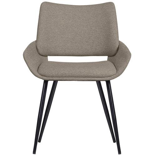 BePureHome eetkamerstoelen Parade - Melange Stof - Zand - Set van 2 - vtwonen shop