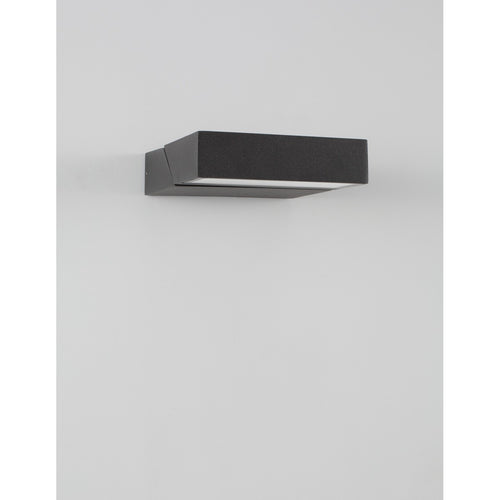 Merano Charleston Buiten Moderne Wandlamp Antraciet Aluminium Helder Glas LED 10W 298Lm 3000K IP65