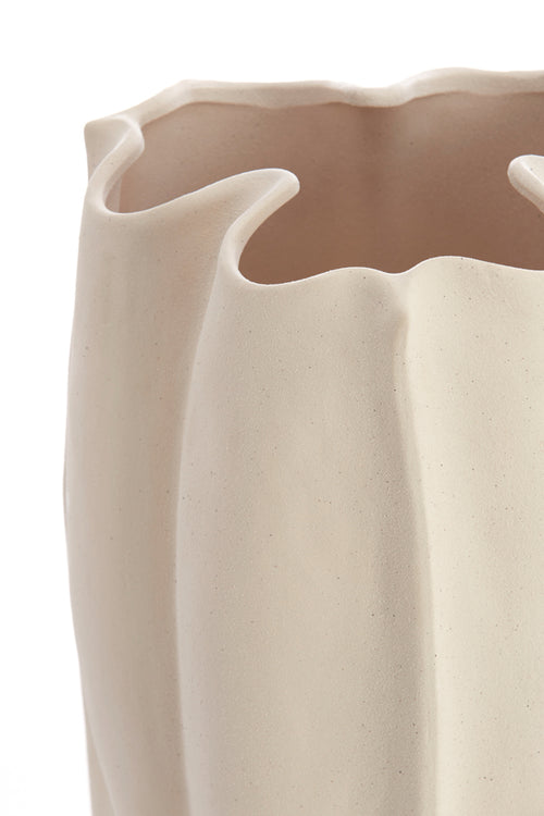 Light & Living vaas SANGULI - 28x27.5x56cm - wit - vtwonen shop
