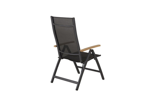 Rebellenclub Tuinstoel Castor - Set van 2 - ZwartÊ