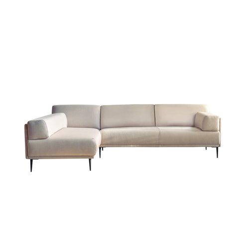 Tikamoon Hoekbank links in ecru stof 270 x 180 cm - Beige