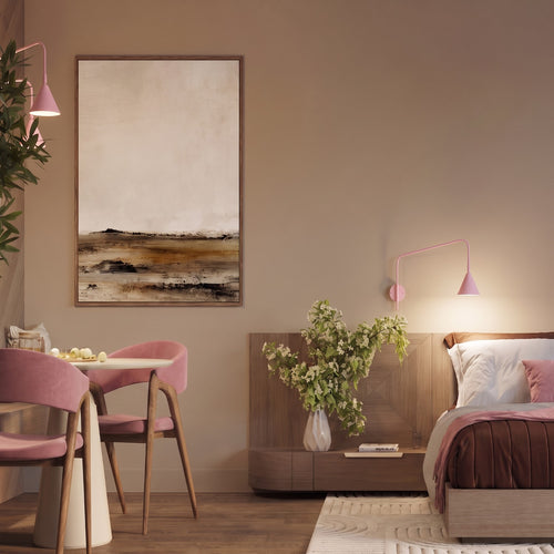 Sollux Lighting Wandlamp NOX 2 roze met schakelaar - 150x80x30cm