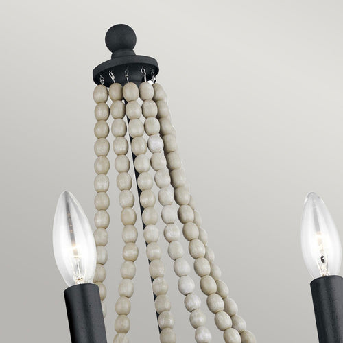 Elstead Feiss Nori Candle Wandlamp Donker Verweerd Zink met Driftwood Grey