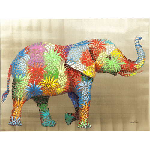 Kare Design Schilderij olifant ananas 120x90cm - vtwonen shop