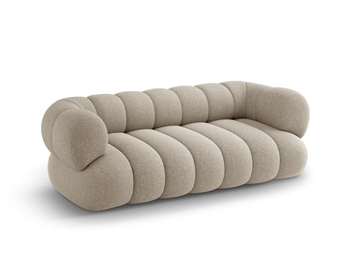Cosmopolitan Design Bank Koge 3-zits, chenille donkerbeige - 95x210x70cm