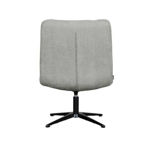 LABEL51 Fauteuil Vince - Grijs Stof - Draaibaar - vtwonen shop