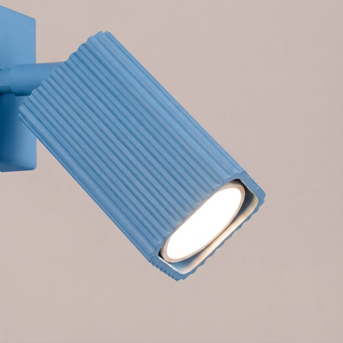 Sollux Lighting Wandlamp RAYO azuurblauw met schakelaar - 8x16x16cm
