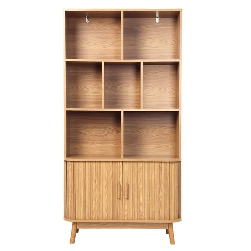 Calicosy - ERNEST Boekenkast Woonkamer - Licht hout - 40x80x157,5 cm
