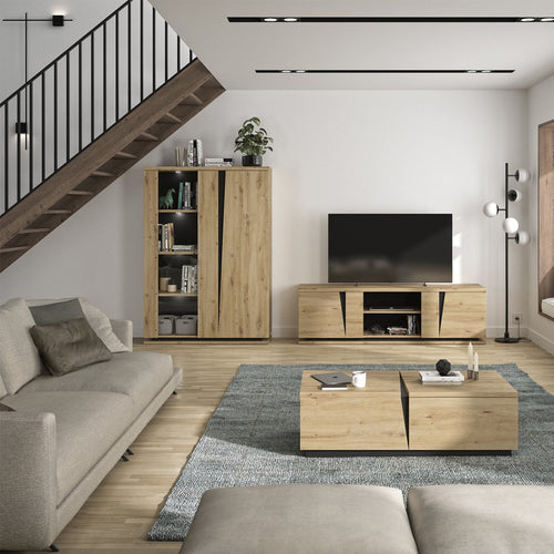CALICOSY - Servieskast 2 deuren Franse fabricage - Litch hout - 45x120x170 cm
