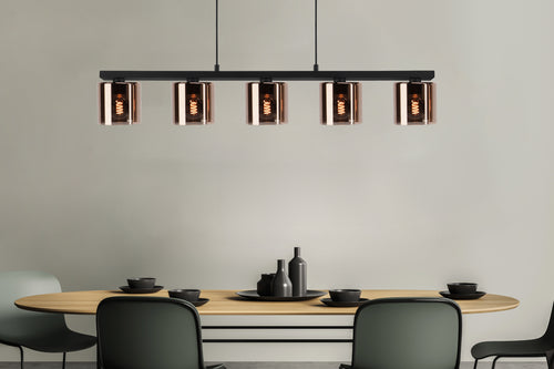 EGLO hanglamp Cadley - e27 - 121 cm - koperglas - vtwonen shop