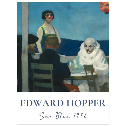 Artfulprints  Edward Hopper - Soir bleu   poster 30x40 cm - vtwonen shop
