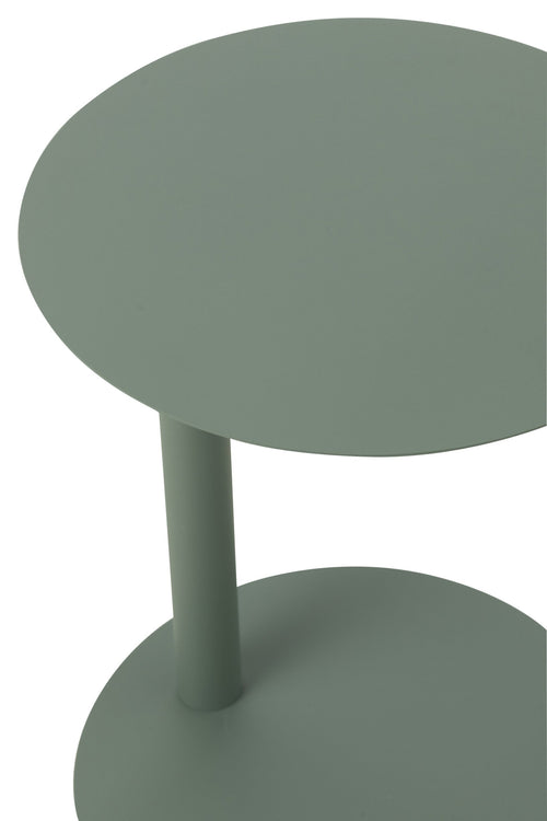 J-Line bijzettafel Rond - metaal - groen