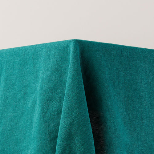 Madura Rechthoekig tafelkleed Nino lagune en zwarte slinger 140x320 cm
