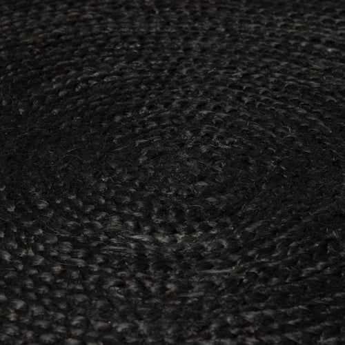 Mrcarpet Rond jute vloerkleed Zwart/Antraciet 160cm - vtwonen shop