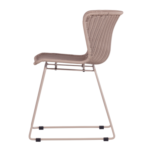 WOOOD tuinstoelen Wings - Zand - Kunststof - 78x55x54 - Set van 2