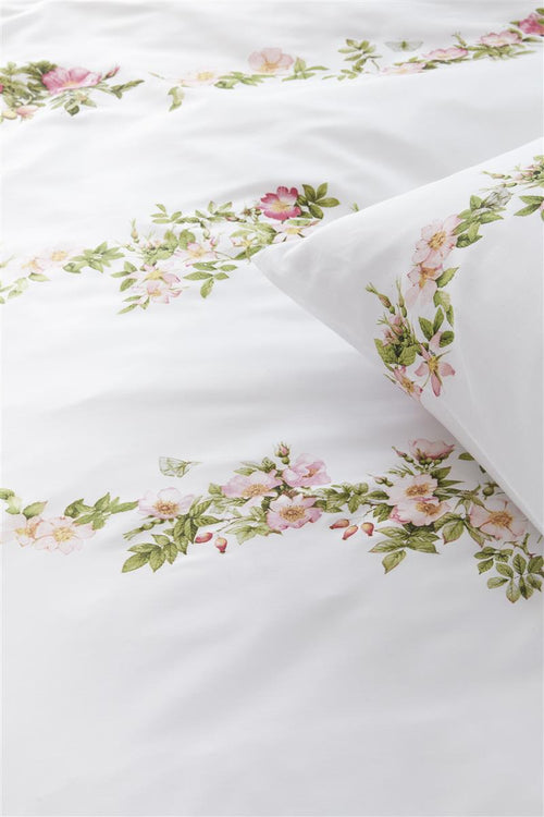 Marjolein Bastin dekbedovertrek Rosas - 240x200/220 cm - roze - vtwonen shop