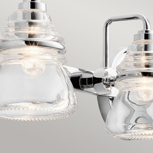 Elstead Kichler Talland Badkamer Wandlamp Gepolijst Chroom, IP44