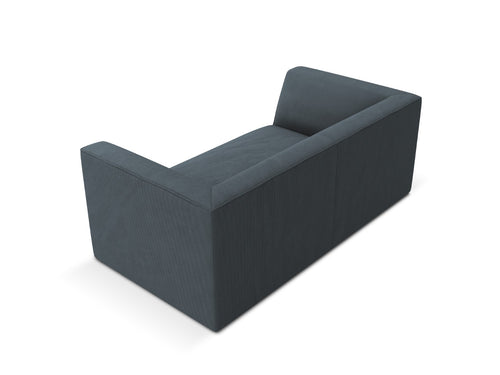 Micadoni Bank Ruby 2-zits, ribfluwelen, blauw - 93x174x69cm