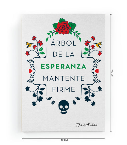 Canvas 60x40 Afdruk Boom van Hoop