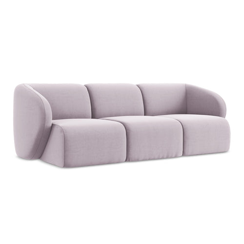 LaMiaSofa 3-zits bank Cervo - velours - lavendel - 244x94x75