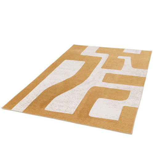 AFK Living vloerkleed Dedale - voor binnen en buiten - geel - 120 x 170 cm