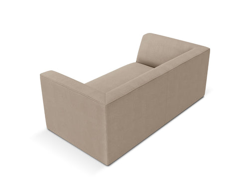 Micadoni Bank Ruby 2-zits, structurele stof, donkerbeige - 93x174x69cm