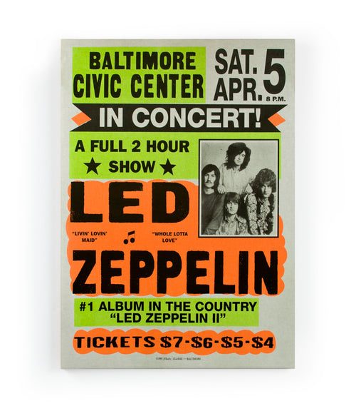 Canvas 60x40 Led Zeppelin afdruk