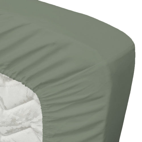 Ten Cate hoeslaken - 100% katoensatijn - 90x200 - groen - vtwonen shop