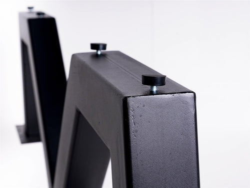 MaximaVida metalen picknicktafel onderstel New York zwart gecoat - doos per 2 stuks - vtwonen shop