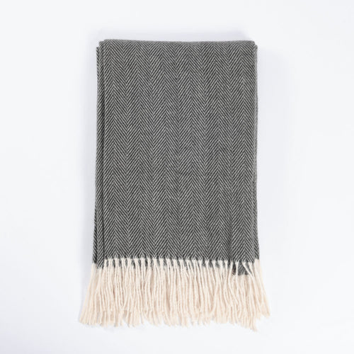 Home Deluxe plaid Mila - Polyester - Antraciet - 140x200cm