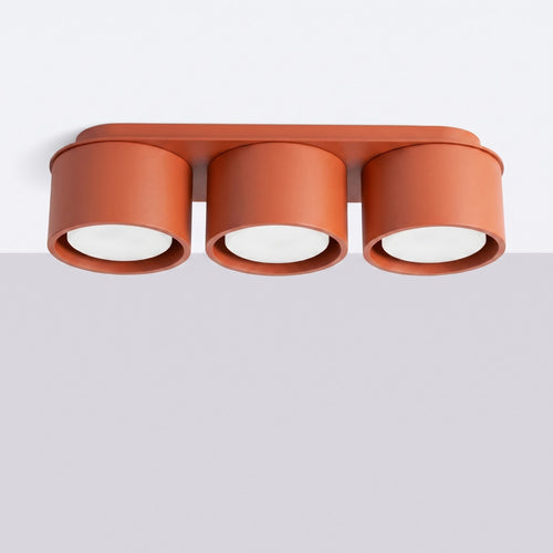 Sollux Lighting Plafondlamp MODO 3 rode oker Gx53 - 32,4x10,4x8,2cm