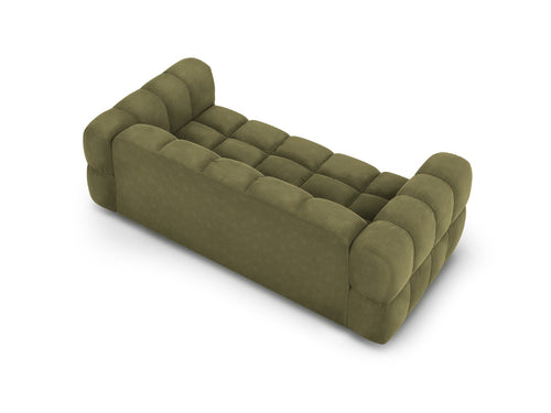 Cosmopolitan Design Bank Sky 3-zits, flueel, lichtgroen - 102x214x70cm