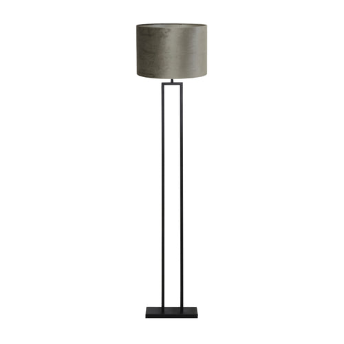 Light & Living vloerlamp Shiva/Velours - zwart, zwart - 40x40x170cm - vtwonen shop