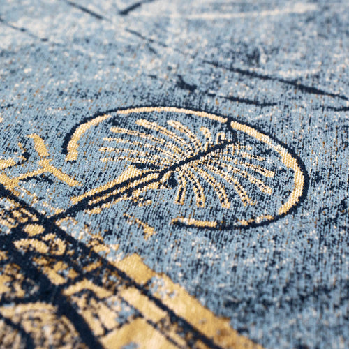 Louis De Poortere vloerkleed Gold Sea - multicolor - 240x240cm - vtwonen shop