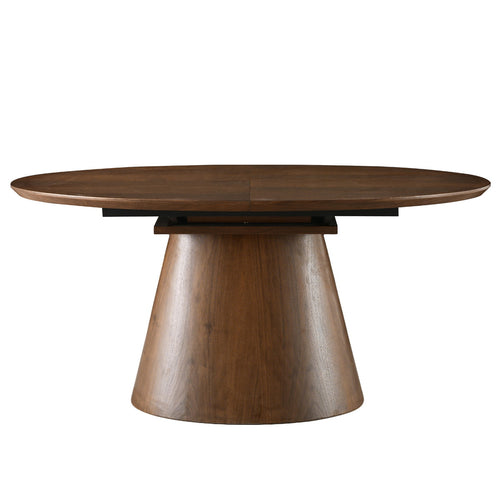 Giga Meubel Eettafel Sivan Walnoot – Ovaal – Uitschuifbaar – Fineer – 160-200 cm