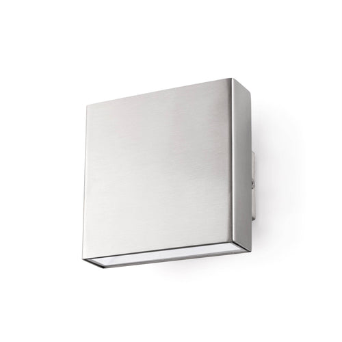 Faro Kaula - LED Outdoor Small Up Down Wandlamp Mat Nikkel IP44