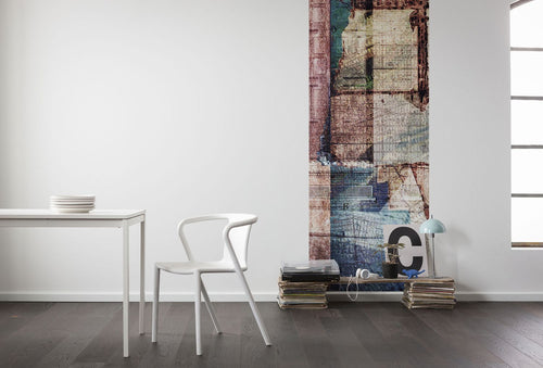 Sanders & Sanders fotobehang kunst multicolor - 100 x 250 cm - 611877
