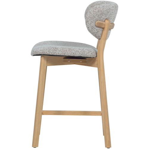 WOOOD barstoel met houten frame Udar - Hout - Naturel - 94x51x58