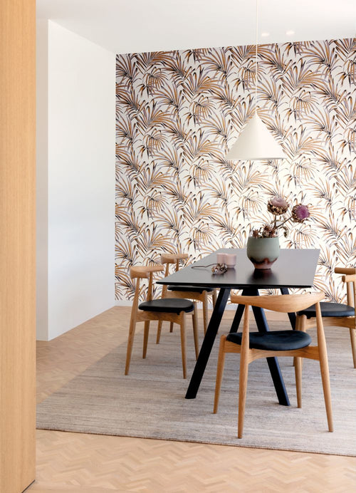 Masureel behang bladeren bruin - 53 cm x 10.05 m - 631969 - vtwonen shop