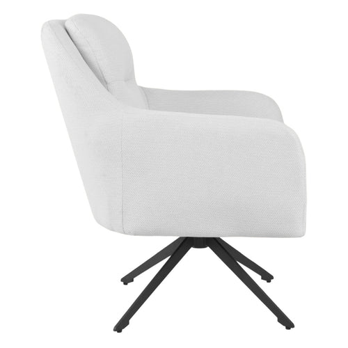 Giga Meubel Fauteuil Matthias - Stof/Metaal - Beige