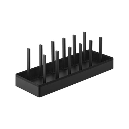 Yamazaki Tower Deksel & pannenhouder verstelbaar - Zwart - vtwonen shop