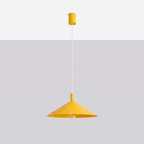Sollux Lighting Hanglamp NOX 40 geel - 40x40x135cm