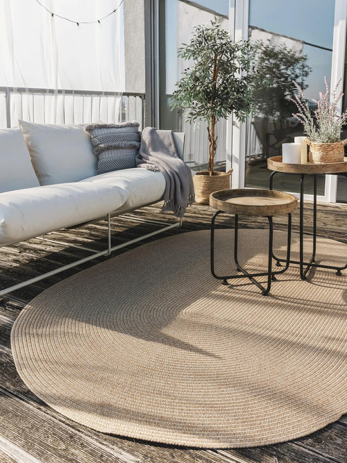benuta binnen- en buitenkleed Nandi - beige - 160x230 cm