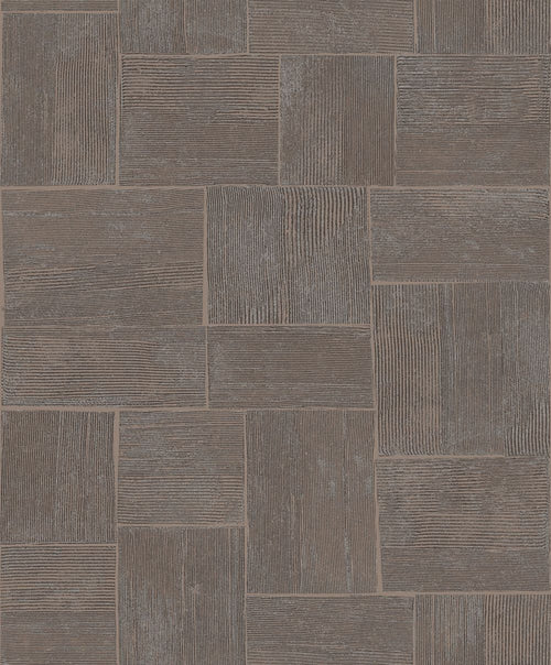 Masureel behang met structuur bruin - 53 cm x 10.05 m - 630818 - vtwonen shop