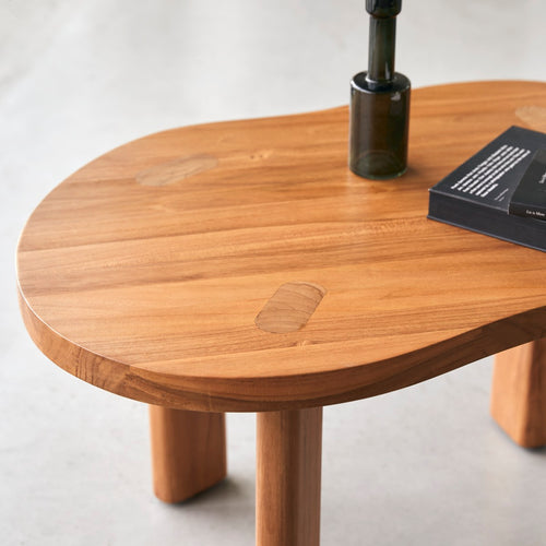Tikamoon Salontafel in massief teak - Naturel
